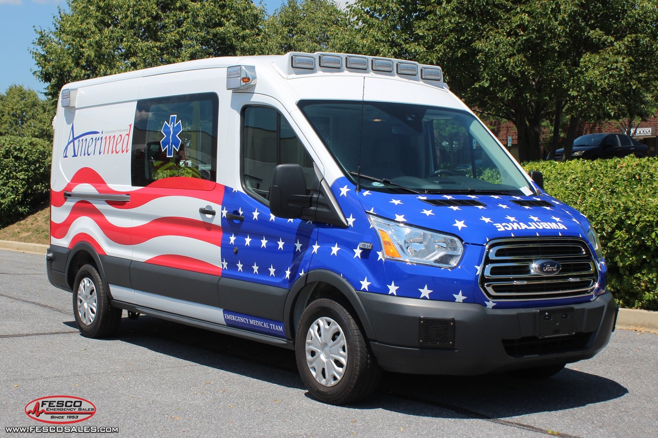 Amerimed-Transit-1 Commercial Vehicle Graphics